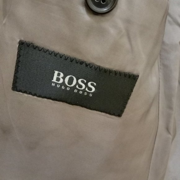 Hugo Boss Men's Single Breasted 3 Button Pinstripe Blazer Jacket Size XL Black - Picture 8 of 8